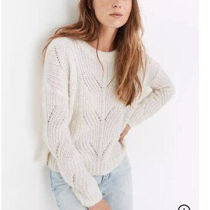 Madewell Charley Pullover Sweater in Cream